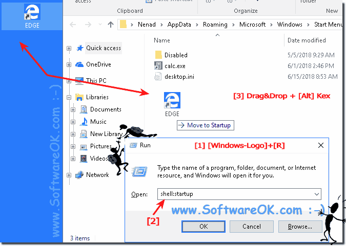 Run Edge at Login ergo at Windows 10 Start!