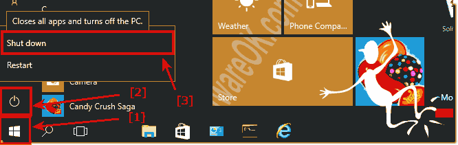 Shut Down the Windows 10!