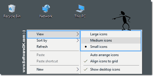 Windows 10 Desktop Icon-Size!