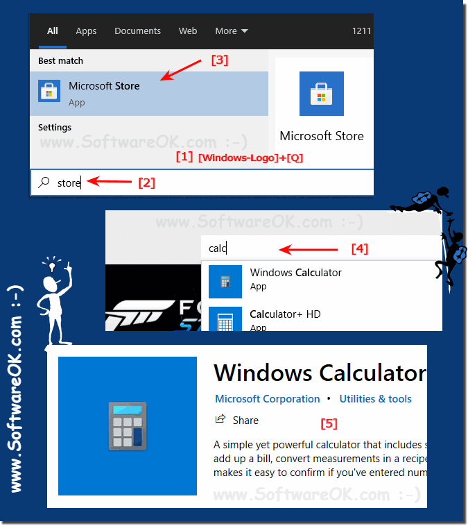 Reinstall the calculator on MS Windows 10! 