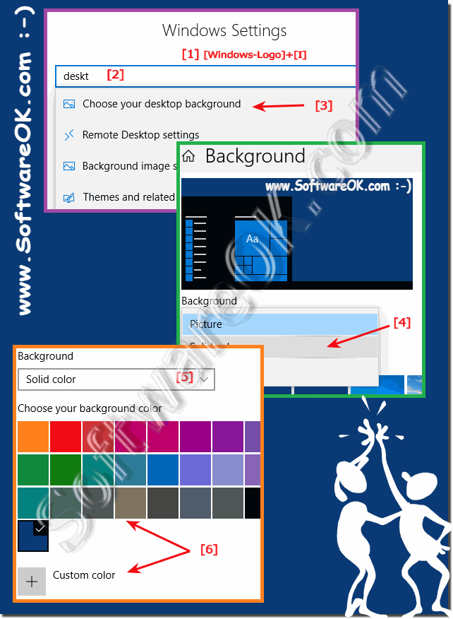 Solid color desktop backgrounds on Windows 10!