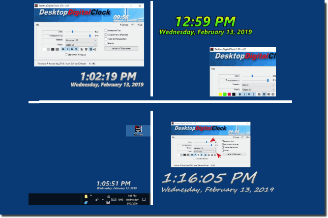 Digital desktop clock free download full version!