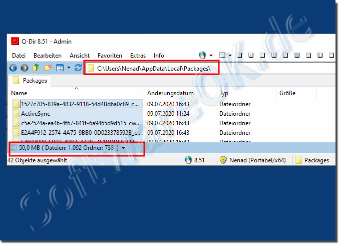 Windows 10 APPs user folder / directory!