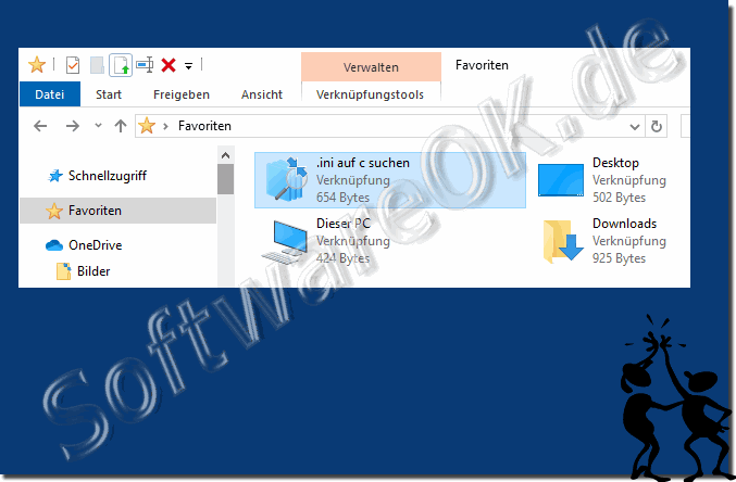 Favorites in the navigation area of ​​Windows 10 Date Explorer!