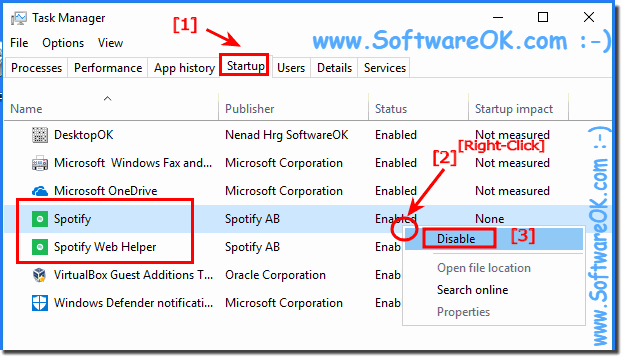 remove from autostart windows 10