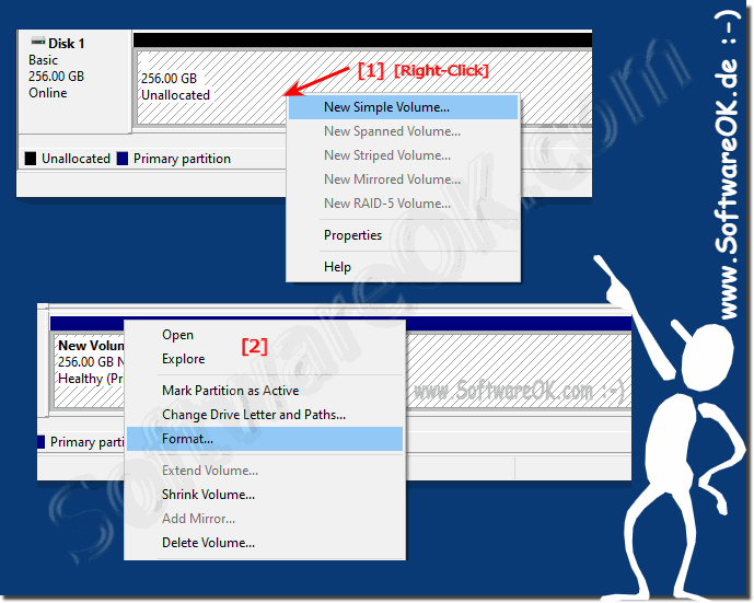 Advanced management of hard drives and format SSD HDD!