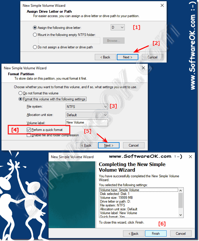 Correct formatting step by step!