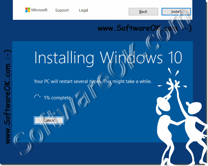 Update Windows 10 to Windows 10 as a repair option!