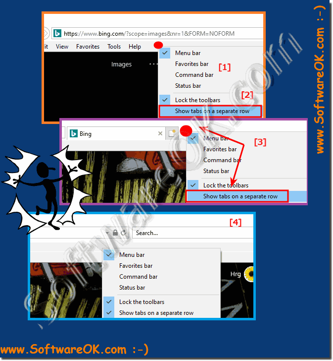 Internet Explorer 11 input bar missing ergo search field and menu!