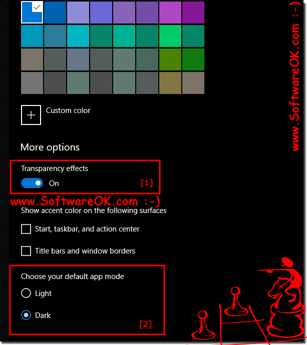Dark and Light mode on Windows 10 with window Transparency!