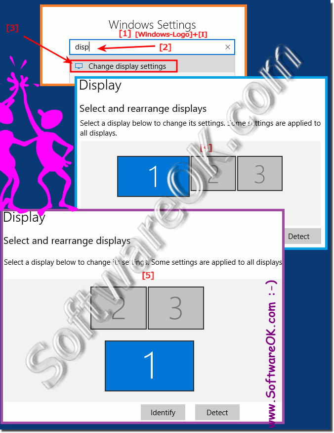 Improve desktop, place second monitor correctly under Windows 10!