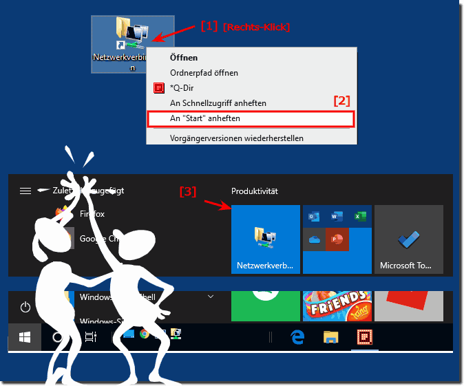 Open the network adapter via the Start Menu tiles!