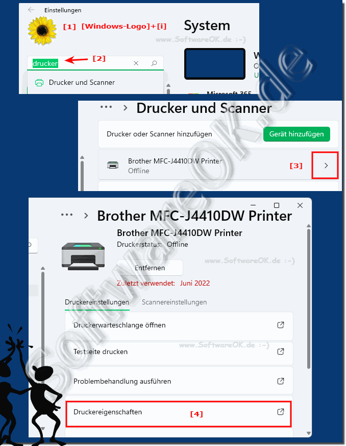 Printer properties in Windows 10 and 11 Settings!