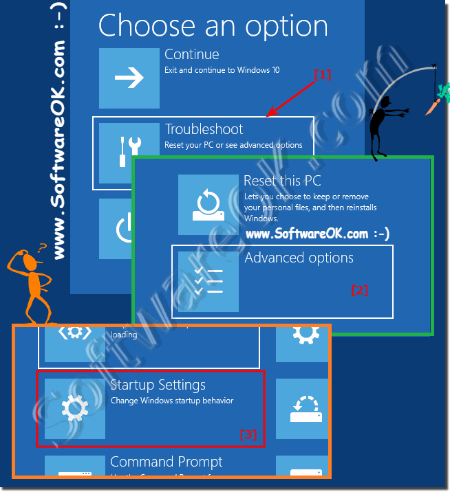 Troubleshooting - start setting debugging mode under Windows 10!