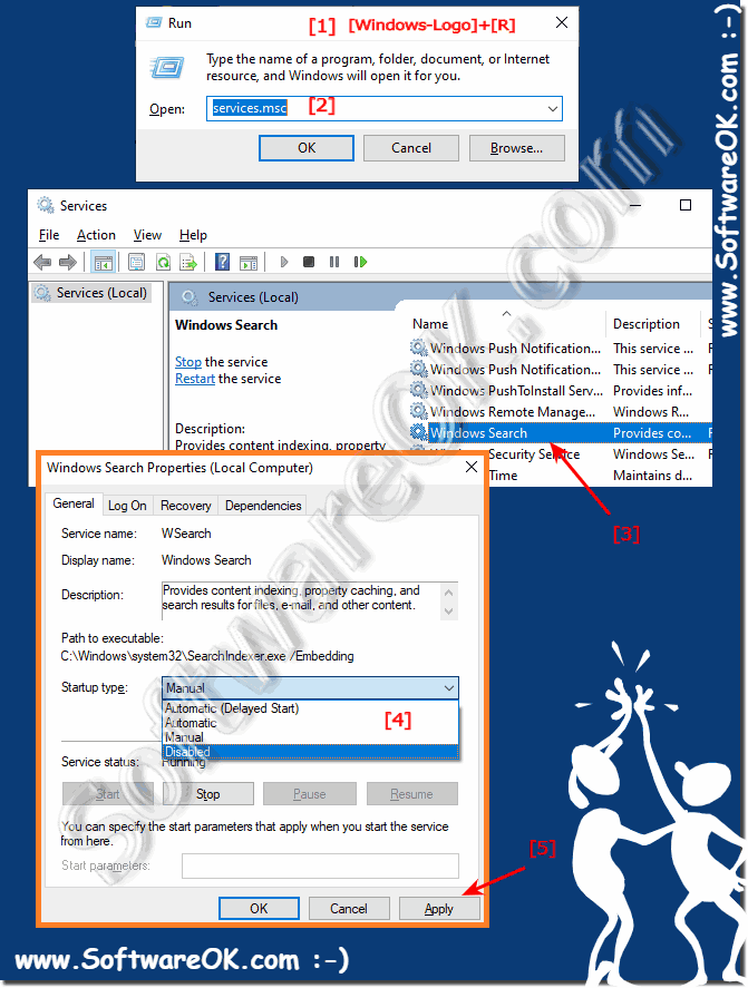 Turn-Off the search indexing service in Windows 10!
