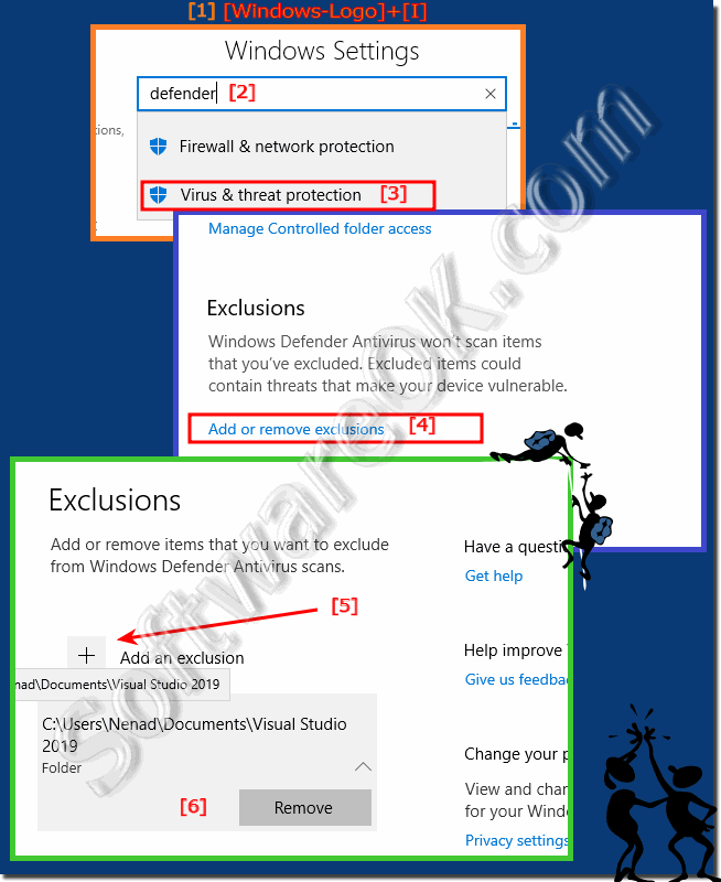 Check if all folders enjoy virus protection under Windows 10!