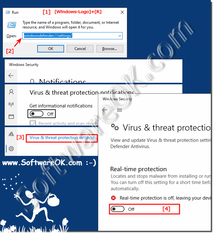 Deactivate the antivirus application Defender quickly on Windows 11 and 10!