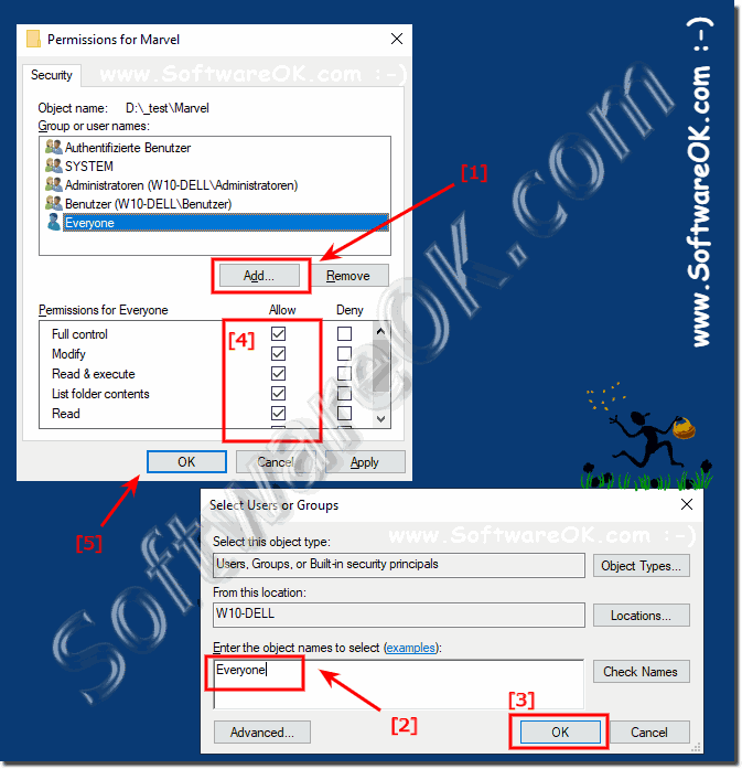 windows 7 default permissions reset