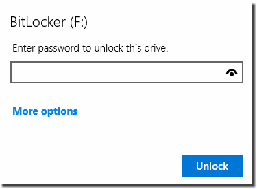Unlock Bitlocker on Windows-10!