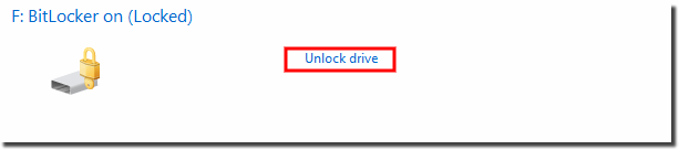 Unlock the Drive! 