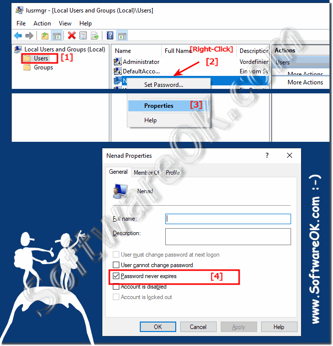 password never expires on Windows 11 or 10!