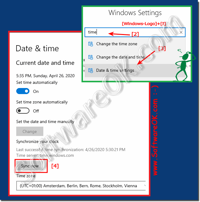 The easiest ways to sync with a time server on Windows 10!