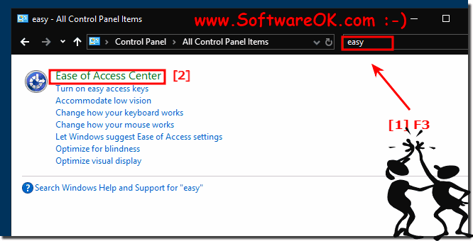 Windows-10: Easy of Access Center on W10!