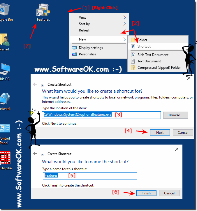 Programs and functions as a desktop button on all MS Windows OS!