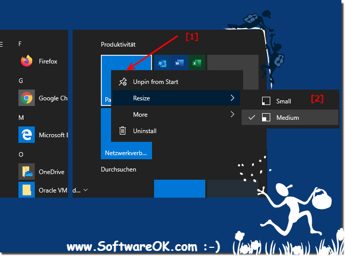 Resize the MS Paint Start Menu tile!