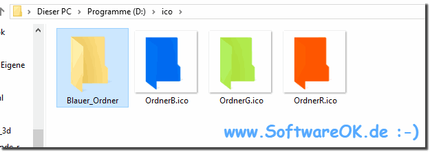 Change the Windows folder icons RGB color!