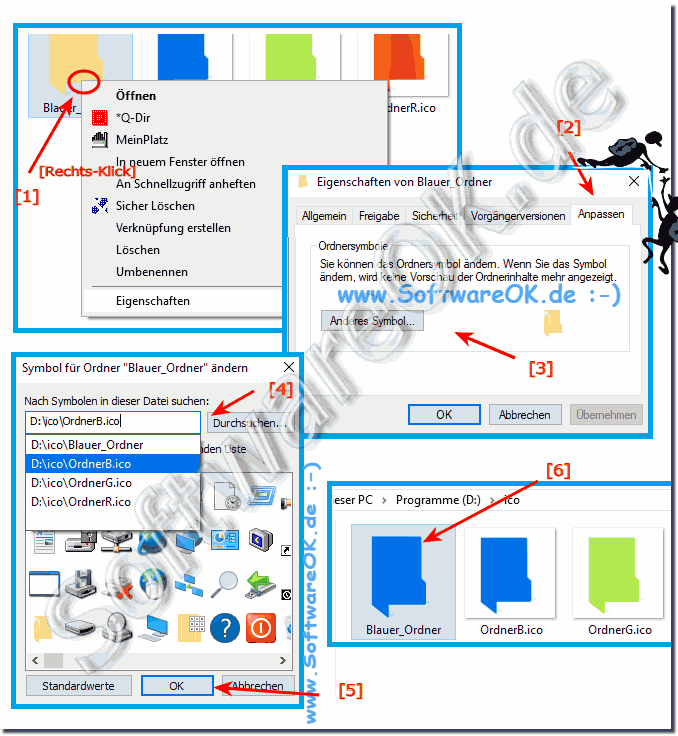 Change the Windows folder icons RGB color!