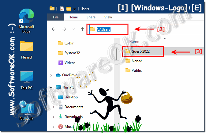 Delete users Folder in Windows 11 or 10!