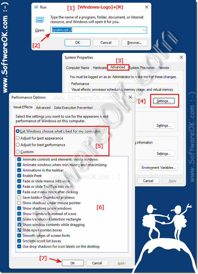 Adjust the visual effects of Windows 11!