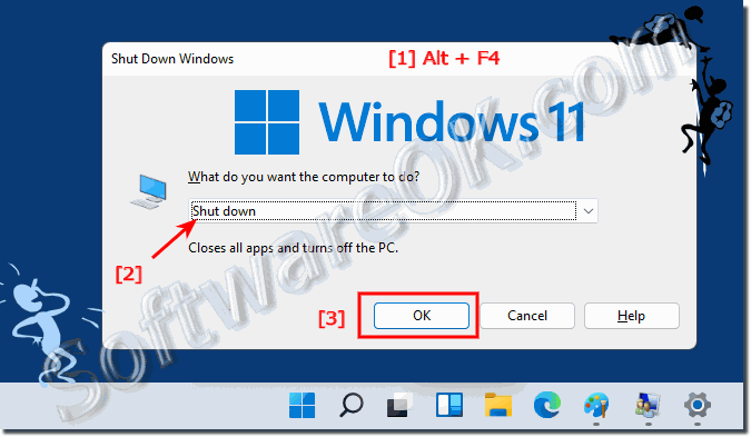 Shutting down Windows 11 via classic shutdown