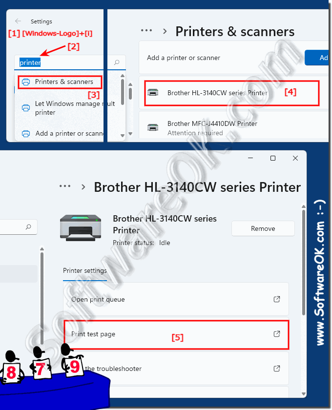  Print the test page under Windows 11!