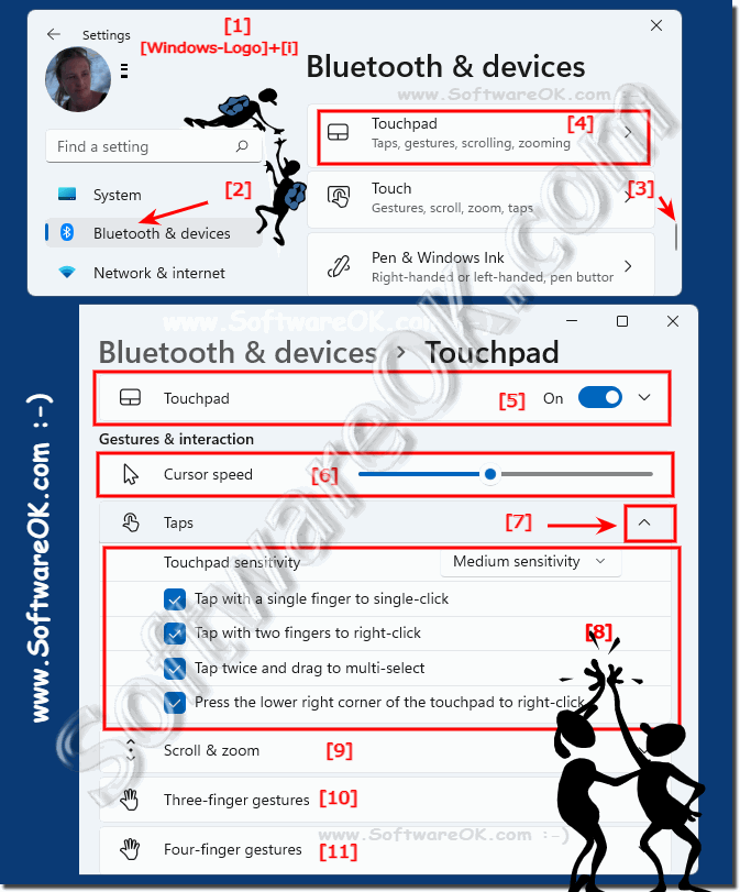 Customize the touchpad in Windows 11!