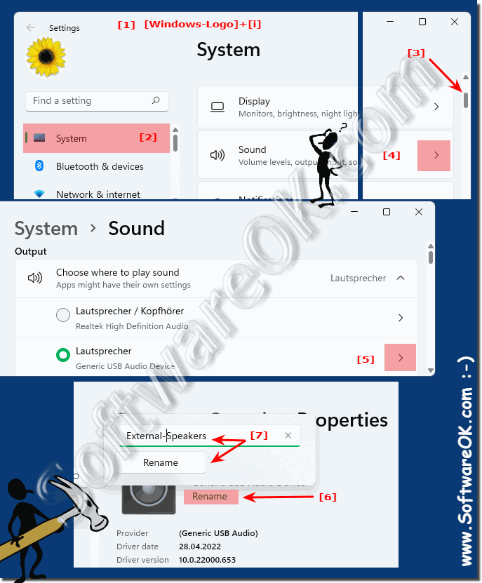 Rename audio devices in Windows 11 or 10!