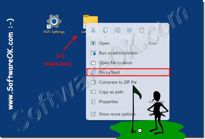 Windows 11 WiFi settings in Start-Menu!
