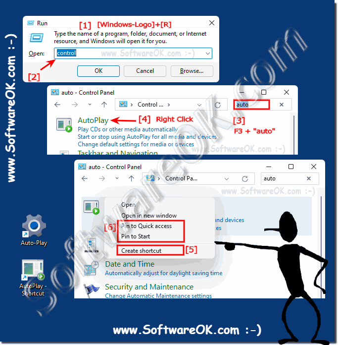 Windows 11 automatic playback shortcut on the desktop!