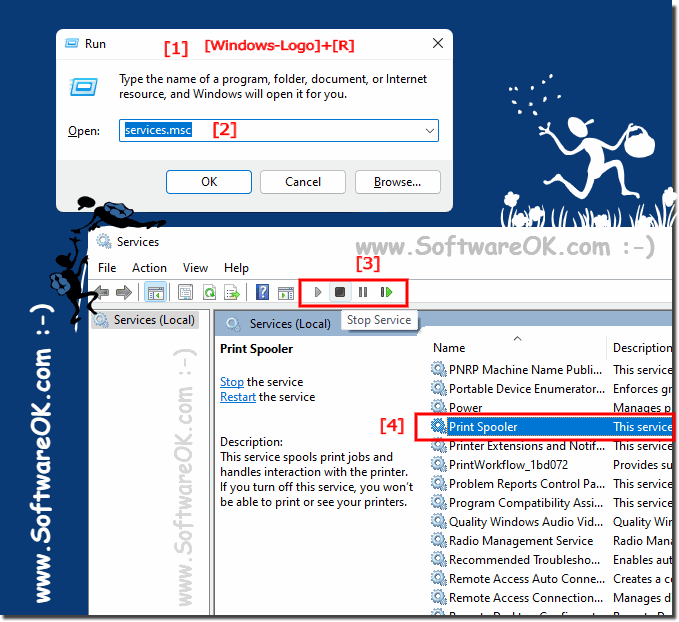 Find the printer spooler on Windows 11!