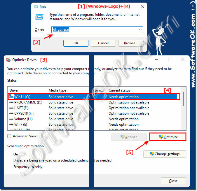 The optimization of the drives under Windows 11!