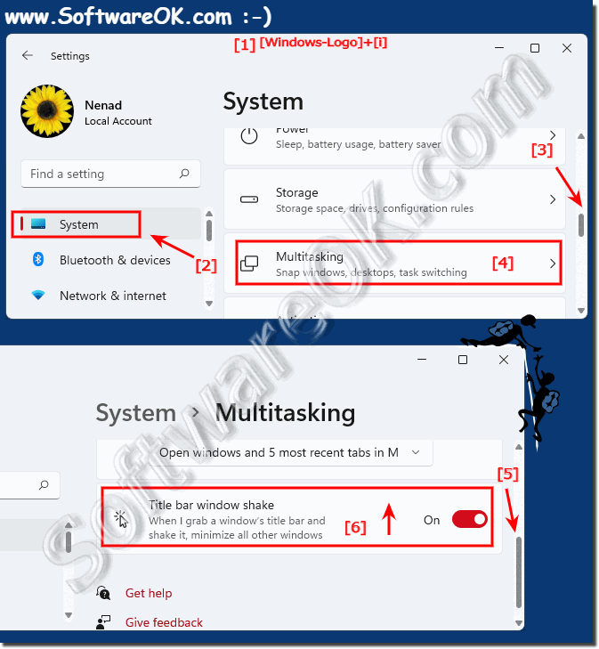 Window shake and minimize under Windows 11!