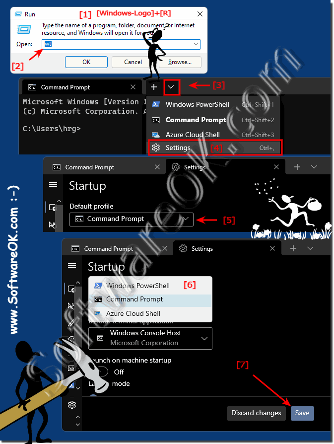 Windows 11 Terminal APP command prompt as default!