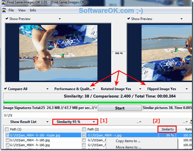 Find similar or identical Photos under Windows!