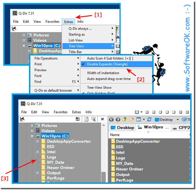 Lines in the Windows Explorer directory Tree!