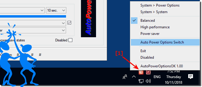 Auto Power Options for Windows OS from Task-Bar!