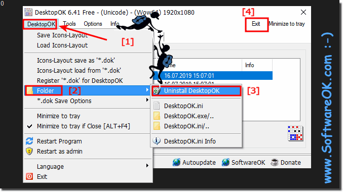 Easy Uninstall Desktop OK 64-bit or 32-bit from Windows 10, 8.1, 7!