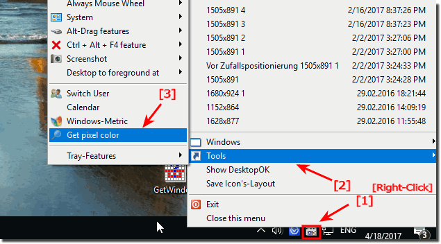Get Pixel Color from Windows-To-Tray!