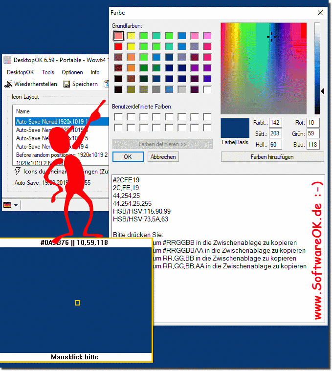 Detect and customize Windows desktop color!