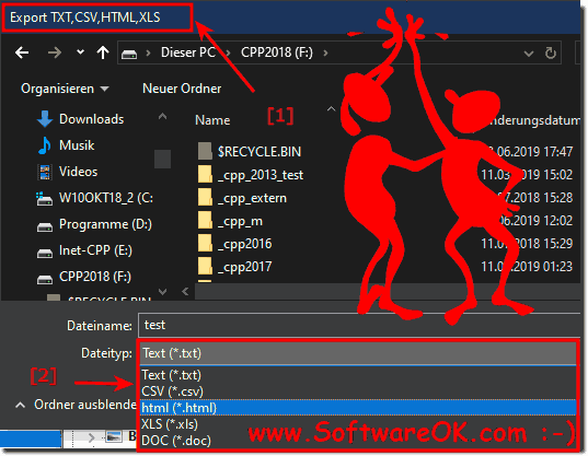 Export Explorer folder tree structure on all MS Windows OS!